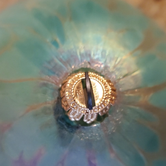 Vintage West Germany opalescent green glass Christmas ornament - Picture 9 of 15